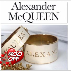 Authentic Alexander McQueen 3D Skull Bracelet (L)
